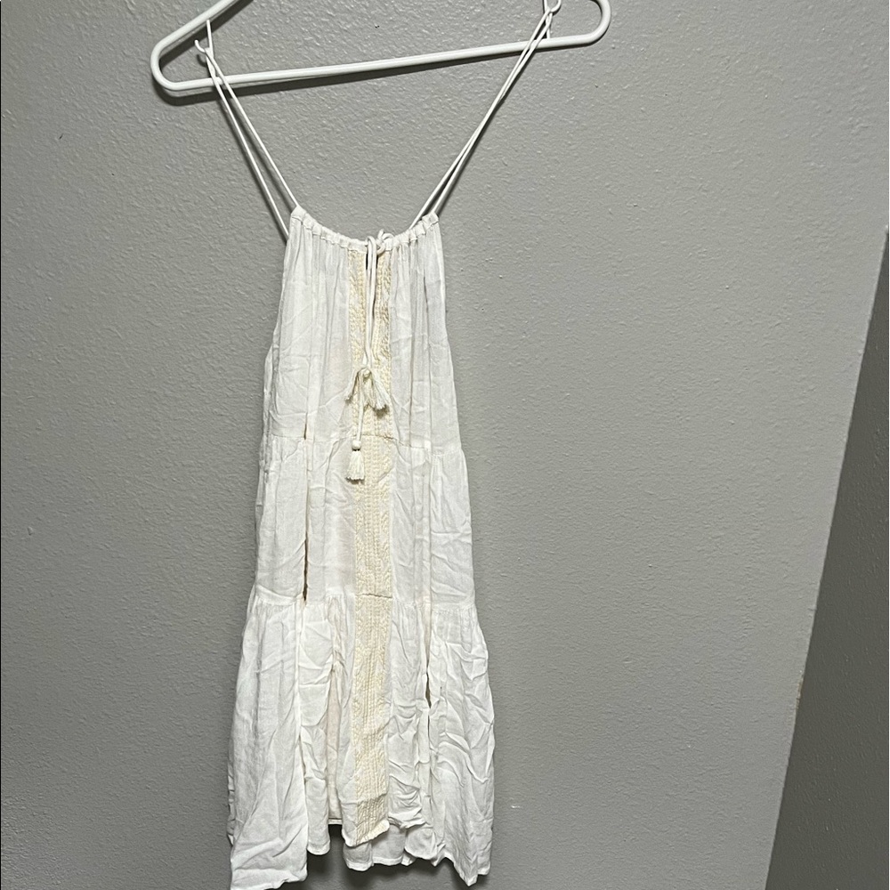 WHITE SWIMSUIT COVER